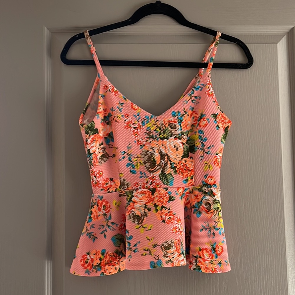 Peplum Floral Top